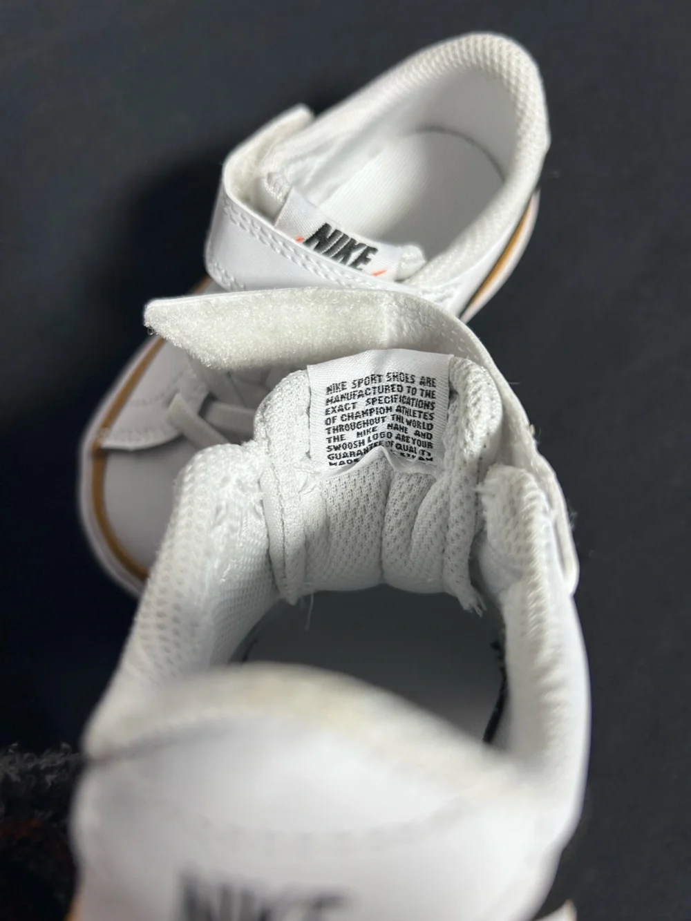 NWOB Nike Court Legacy Toddler Size 7C White Desert Ochre Brown Sneakers Leather